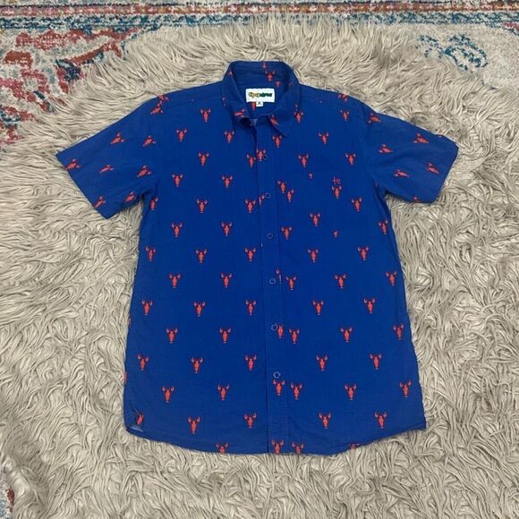 Tipsy Elves Lobster button down shirt size small - Picture 1 of 5
